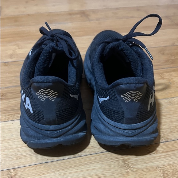 Hoka Black Running Shoes with Gray Highlights - Picture 3 of 7